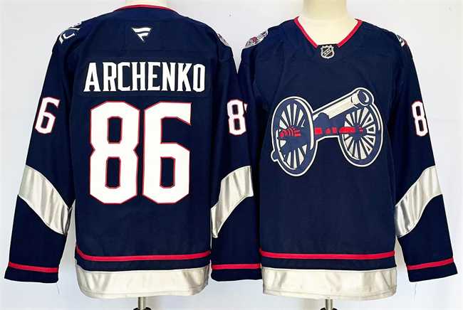Men's Columbus Blue Jackets #86 Kirill Marchenko Navy 2024-25 With C Patch Stitched Jersey,We sell and wholesale Men's Columbus Blue Jackets #86 Kirill Marchenko Navy 2024-25 With C Patch Stitched Jersey on line form chian!